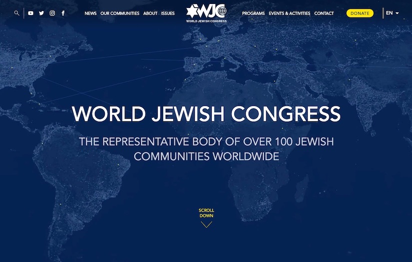 World Jewish Congress screenshot 1